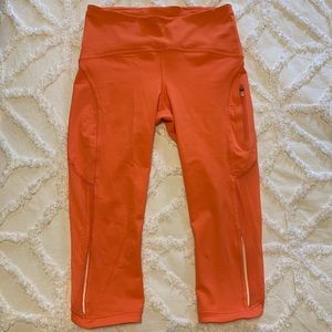 Lululemon Crop Coral Leggings